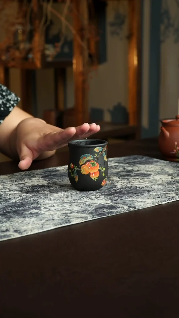 茶杯紫砂82号宜兴紫砂原矿作品130毫升