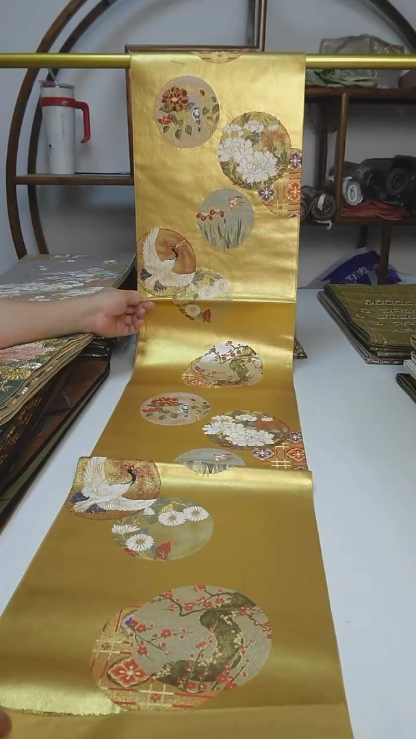 织绣34西阵织六通团花