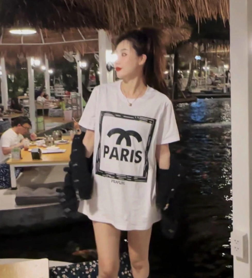 d3434 CC推荐 休闲显瘦短袖T恤