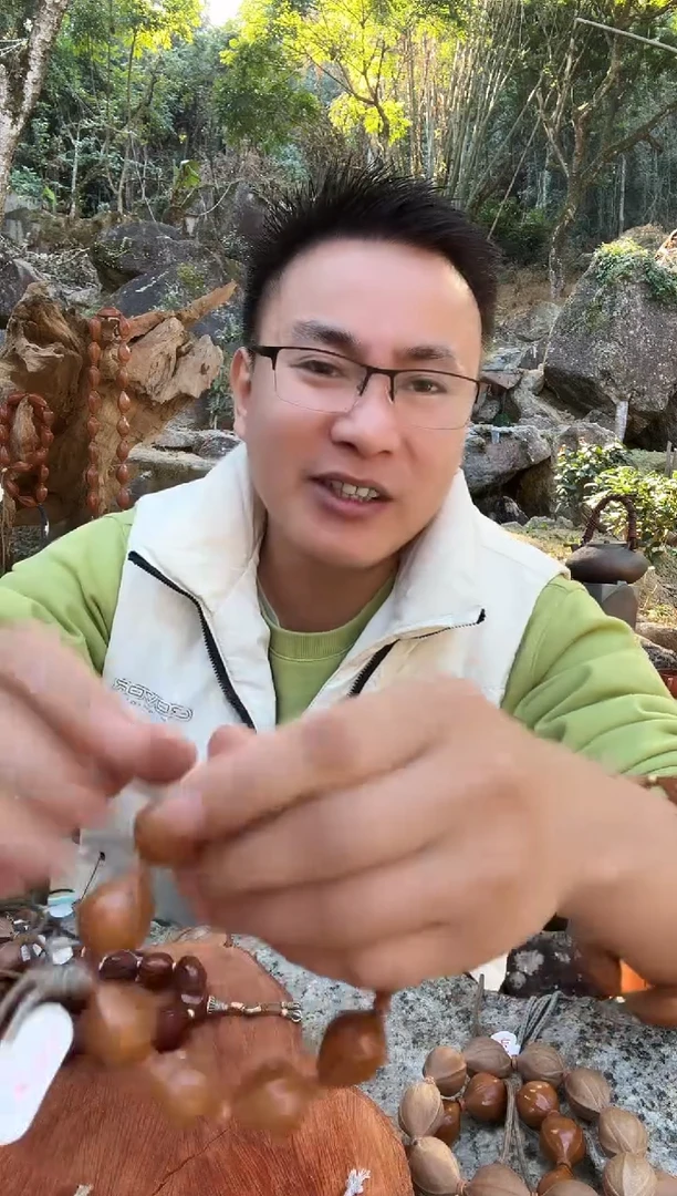 手串橄榄核20.26头货梅林水晶核手串