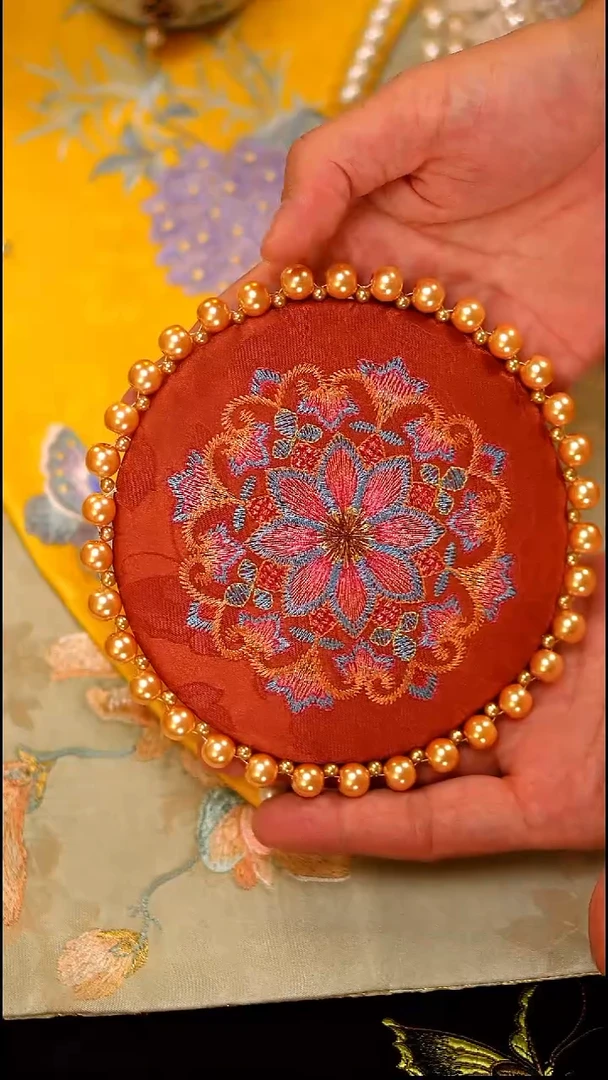 010杯垫杯垫杯垫15cm宝象花