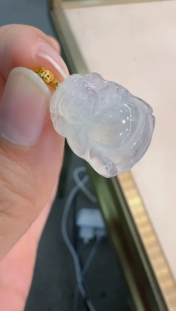 吊坠(不含链)18K金镶嵌翡翠多样性团购发货一件