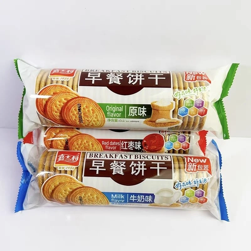 嘉士利早餐饼干原味/牛奶味139g*3条保质期至26年7月