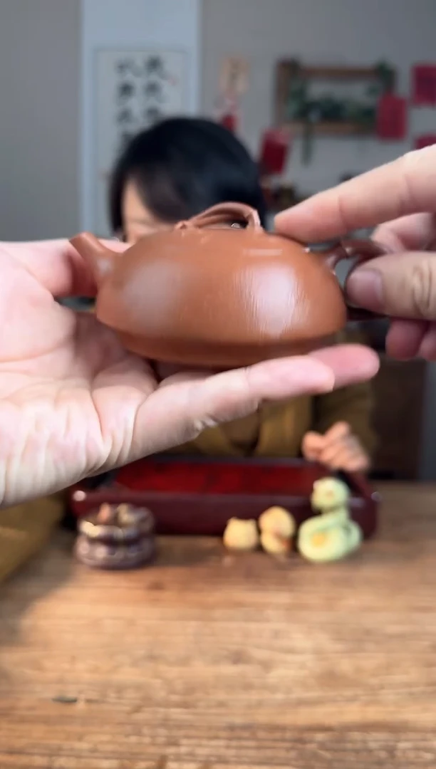 【闪购商品】紫砂茶壶伴钥  桃花泥