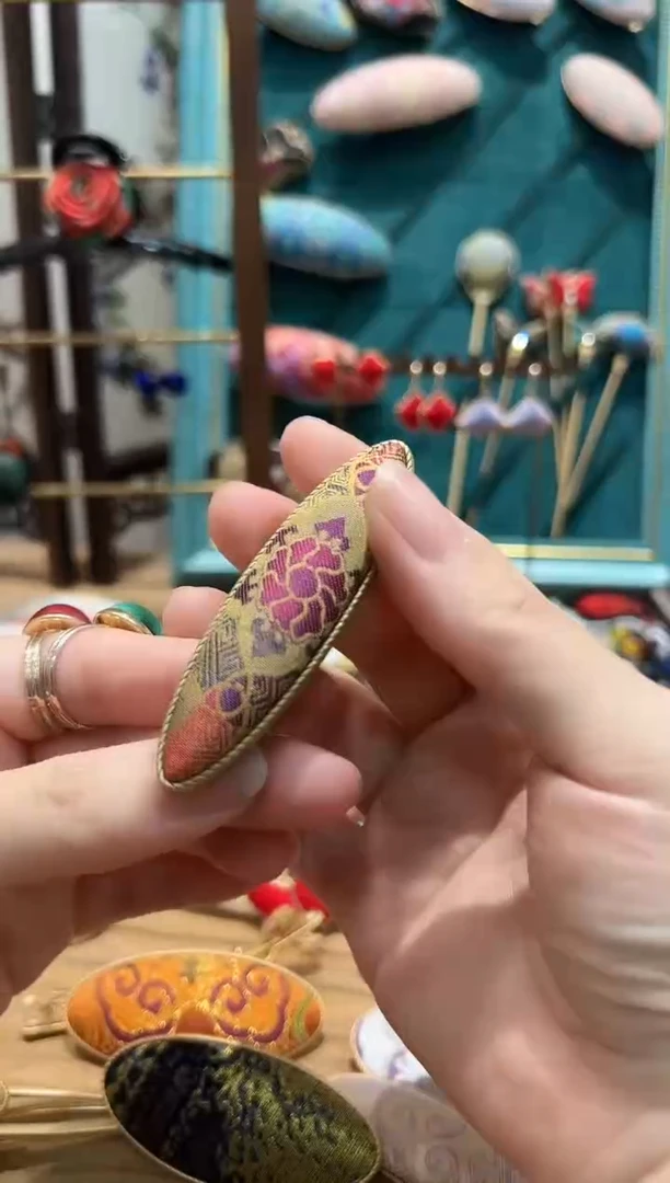 【闪购商品】【一物一拍专车】紫金如意大柳叶发夹