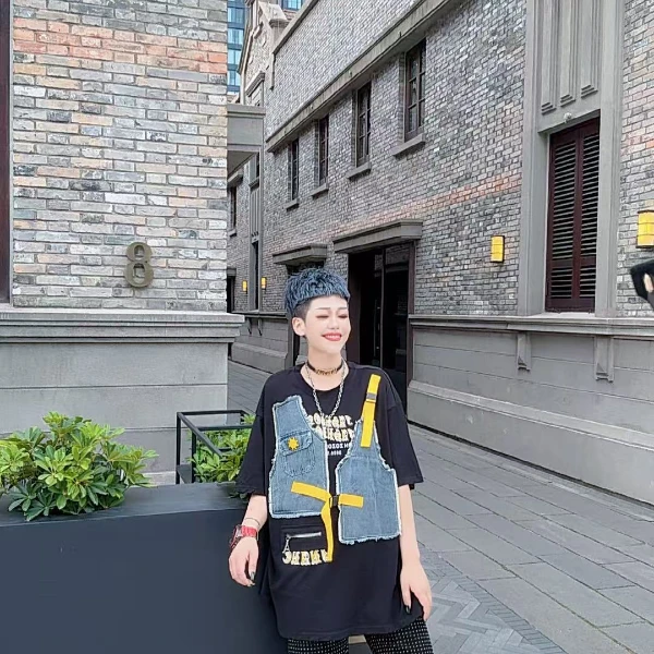 YY欧货潮牌时尚设计款夏季短袖上衣2796