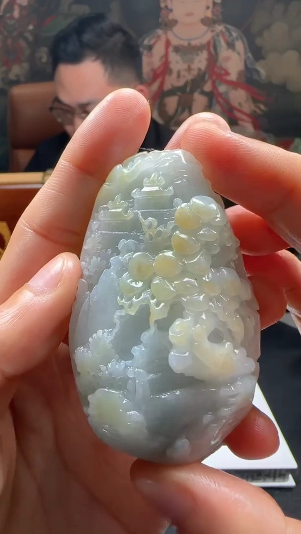 【闪购商品】定制翡翠未镶嵌L-@@QJXC119104