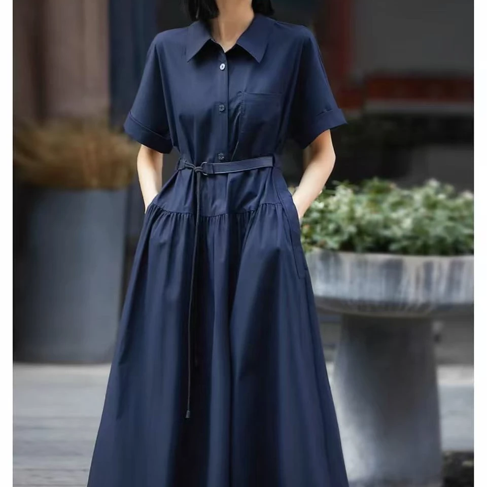 【大晨私服】2025早春新款黑色法式显瘦高腰气质名媛连衣裙