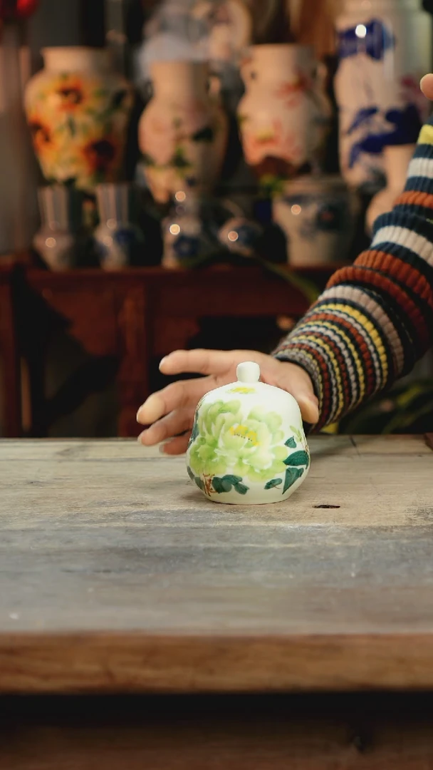 【闪购商品】瓷片景德镇纯手工釉下彩精品花瓶