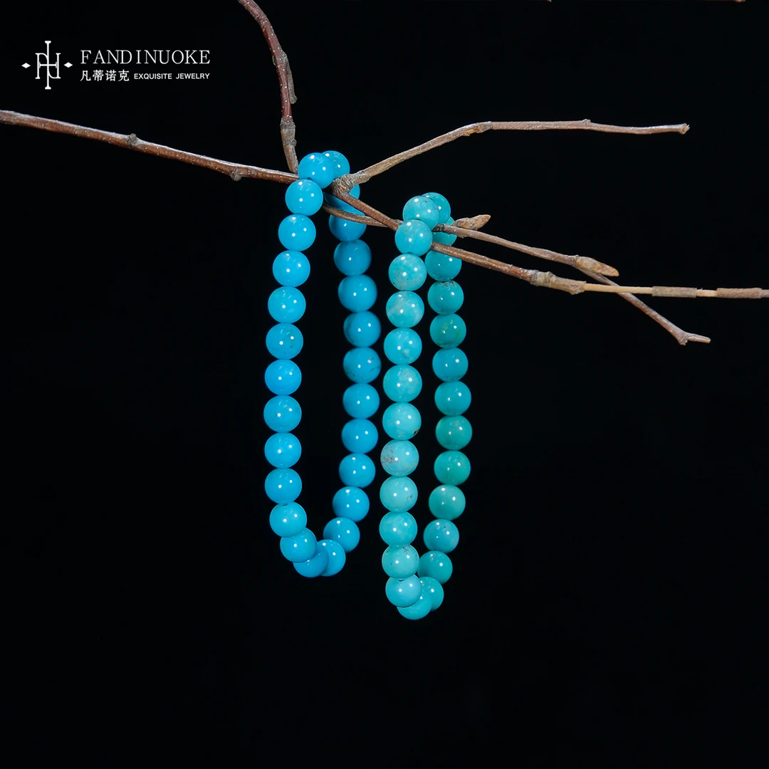 【加加专属】19 MJ22876-绿松石圆珠手串—多样性发一件-6mm+