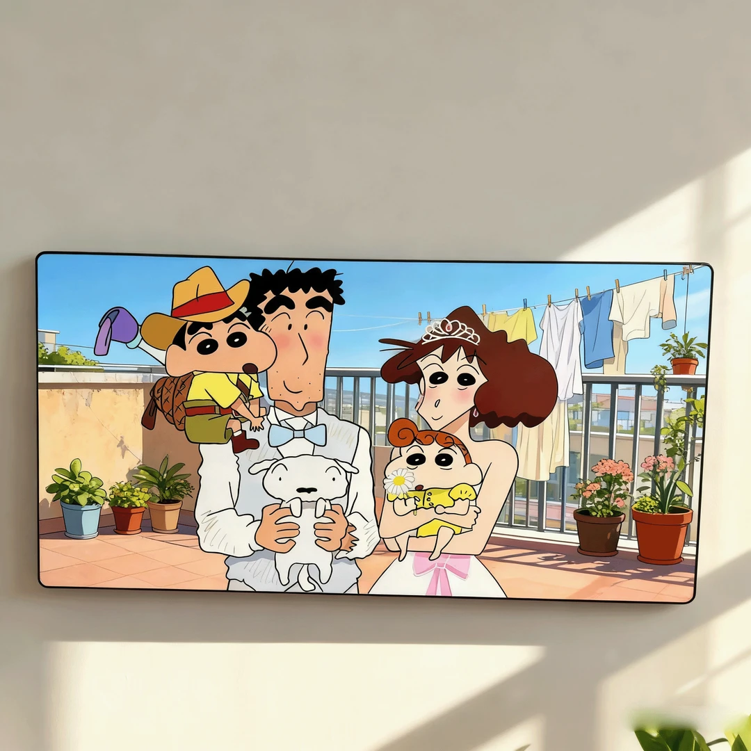 新款可爱蜡笔小新卧室宿舍房客厅床头卡通装饰画