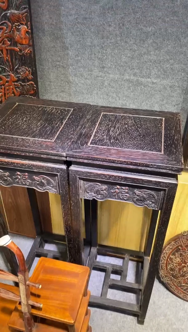 木紫檀拆件雕刻板以直播间实物为准微瑕老物件