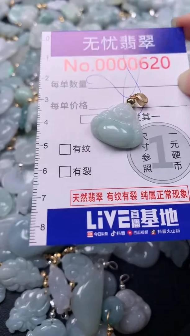 吊坠(不含链)未镶嵌翡翠620
