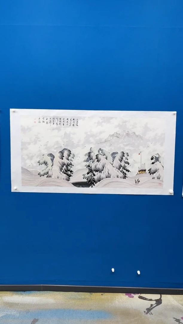 【闪购商品】国画张-四尺雪景/无框/W