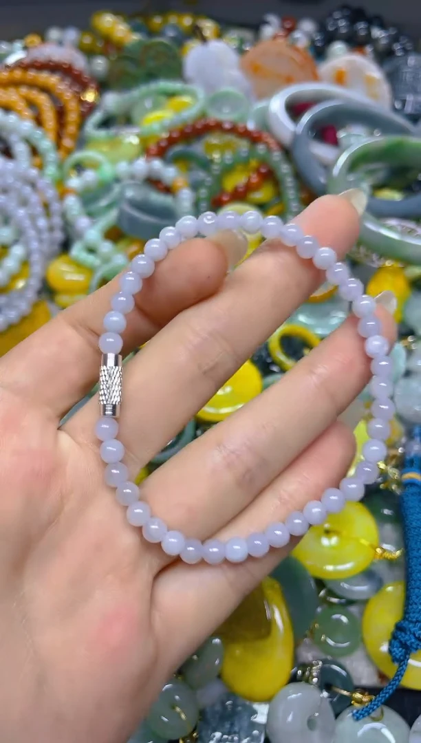 颈饰未镶嵌翡翠3MM/ R /翡翠A货，一件也是批发价