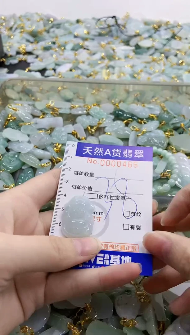 颈饰未镶嵌翡翠天然A货翡翠