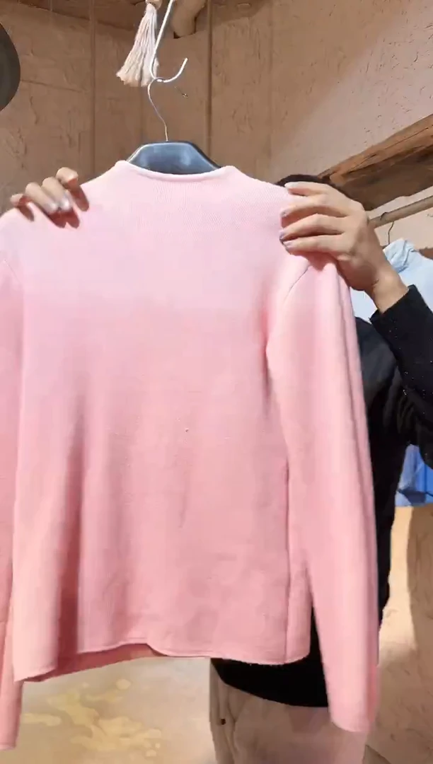 薯莨植物染加绒打底衫