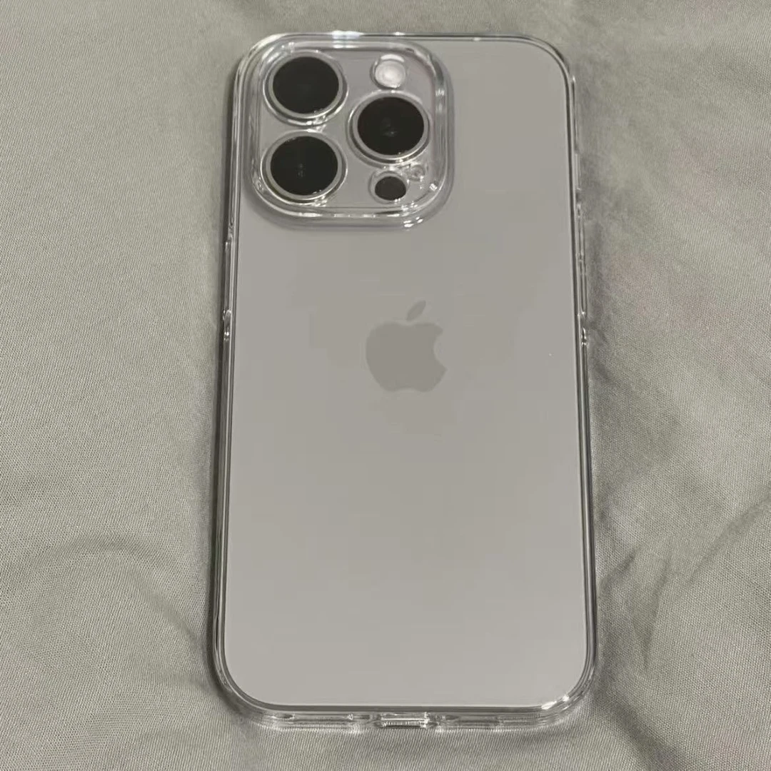 简约透明高级软壳适用苹果16promax手机壳iPhone15全包爆款12薄款