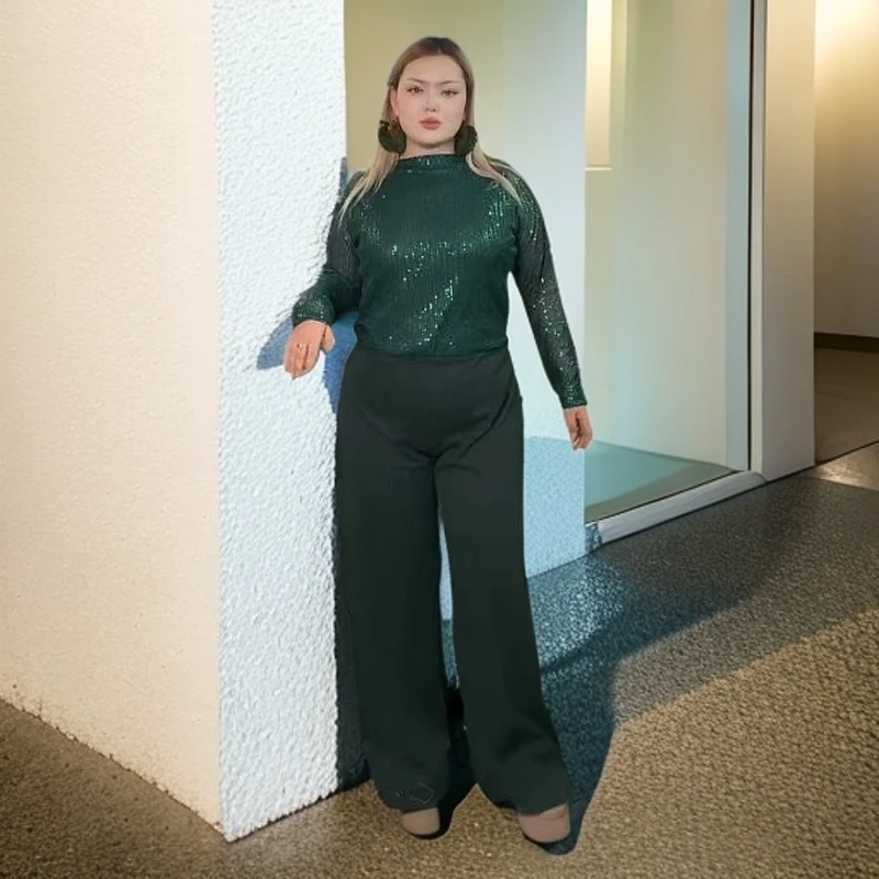 羊高领加丝大低2025新款春李时尚洋气内塔网纱上衣