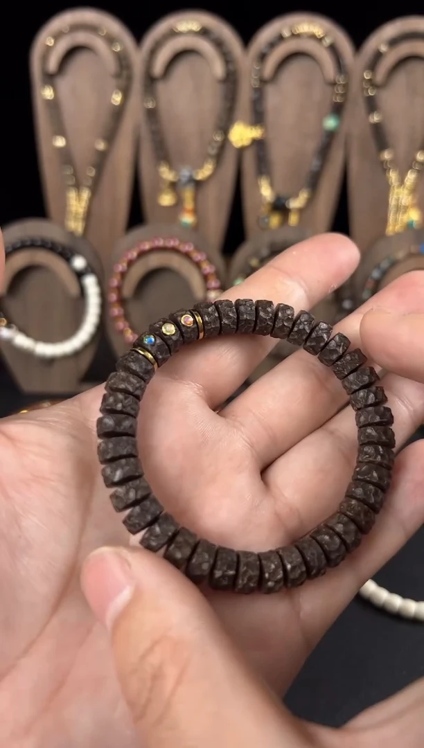 【闪购商品】椰蒂手串9*5椰蒂无相镶嵌手串