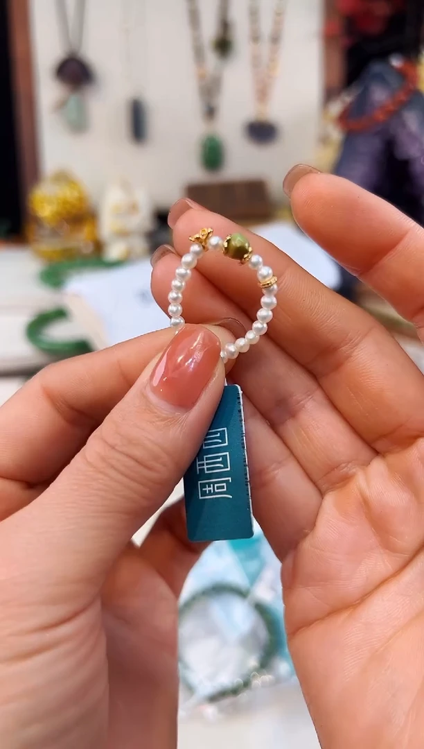 银S925镶嵌手绳淡水珍珠@@F021I017459