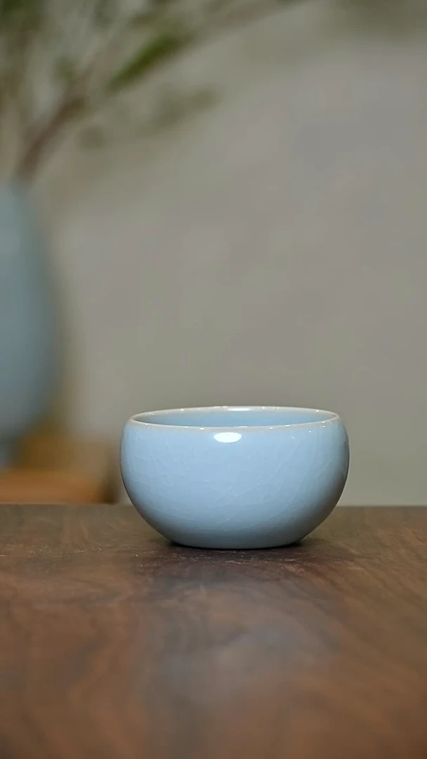 圆钵杯 朱法喜作品 天青