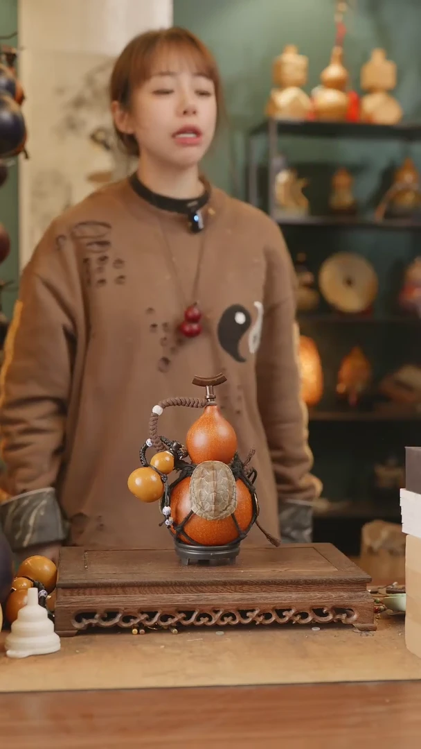 【闪购商品】242号精品天然大漆工艺防渗内胆酒葫芦~