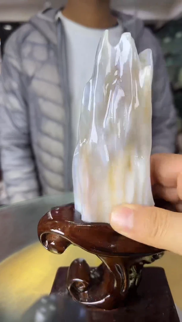 未镶嵌珠宝奇石硅化玉缅甸天然树化玉摆件