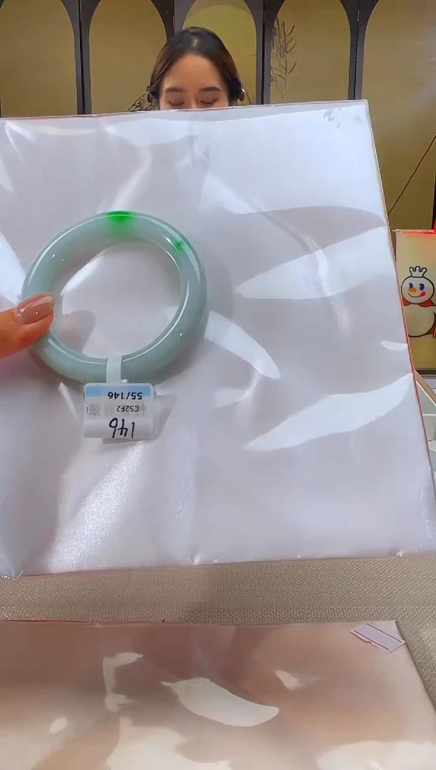 未镶嵌手镯翡翠退货标签需完好-146