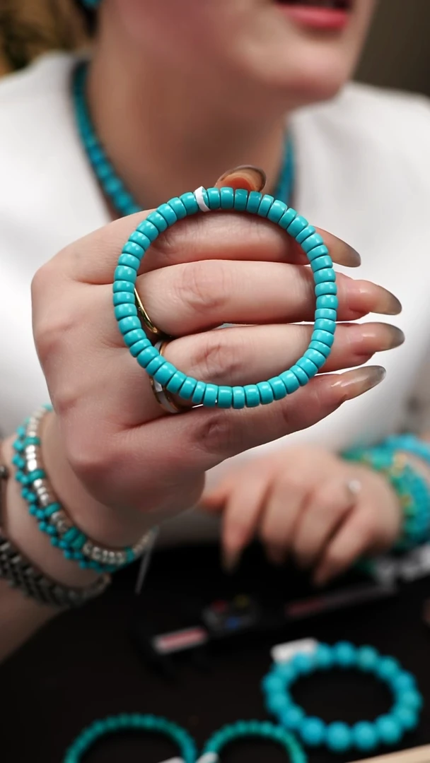 未镶嵌绿松石手串B0152