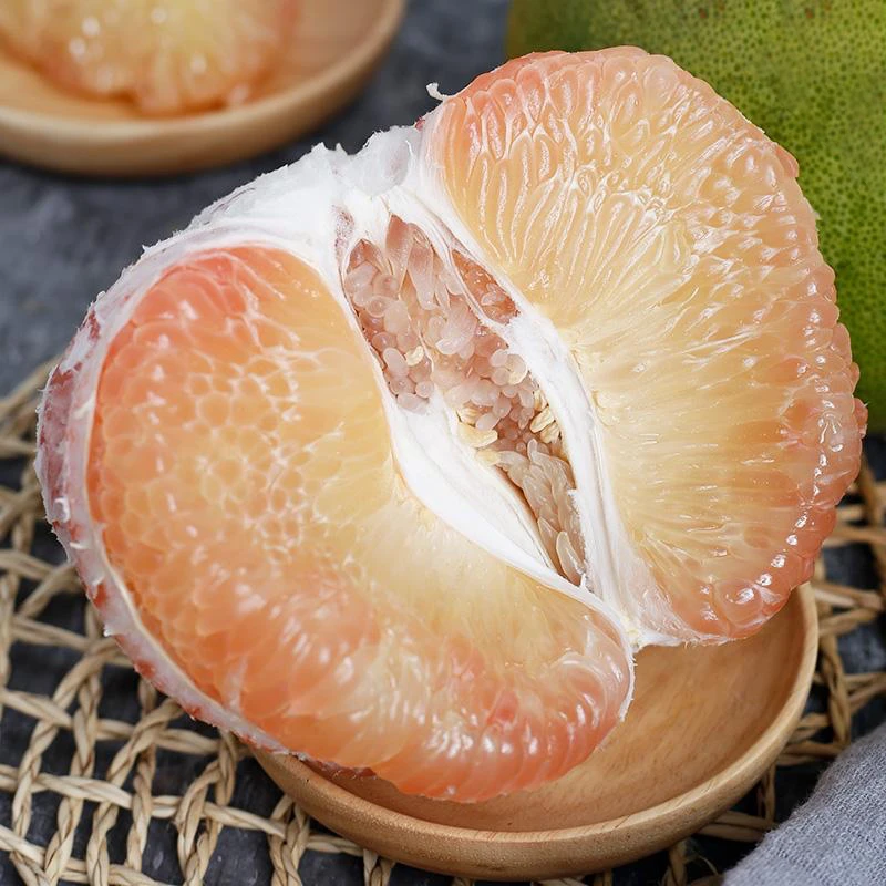 进口青柚  青皮红肉 细腻多汁g