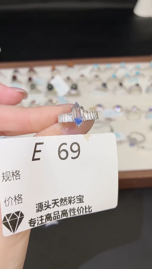 银S925镶嵌戒指水晶多样性发一E69