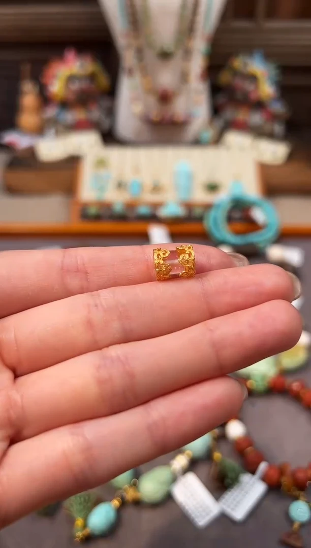 银S925镶嵌珠宝半成品水晶水晶配饰桶珠