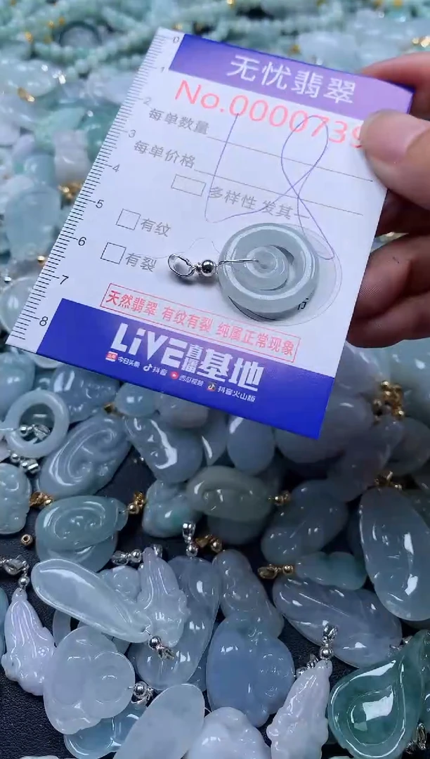翡翠未镶嵌吊坠(不含链)739