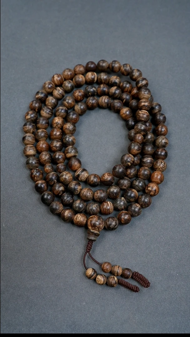 沉香手串9mm达拉干沉水多圈45.5g