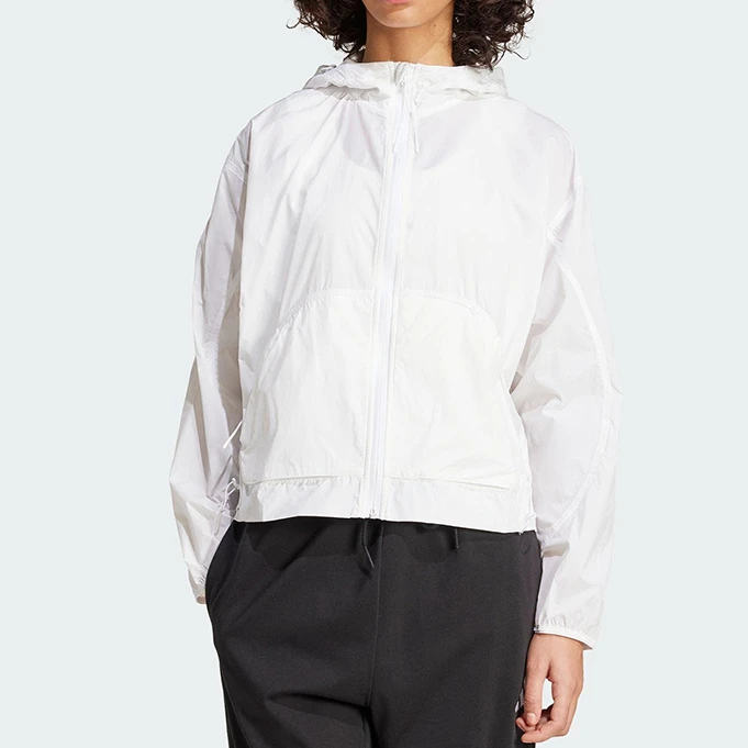 Adidas阿迪达斯W CE Q2 WB女子宽松休闲运动健身夹克外套JP0464