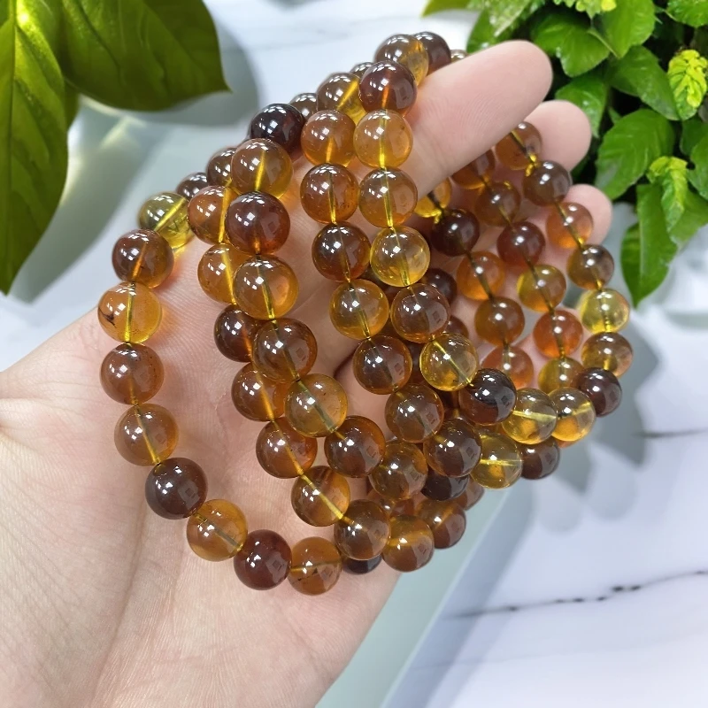 尺寸约9.5mm19颗天然正品琥珀血泊手链