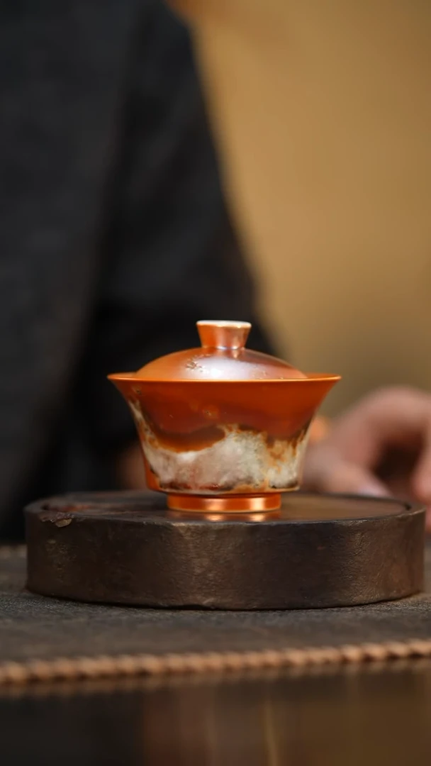 12柴房陶瓷柴烧盖碗