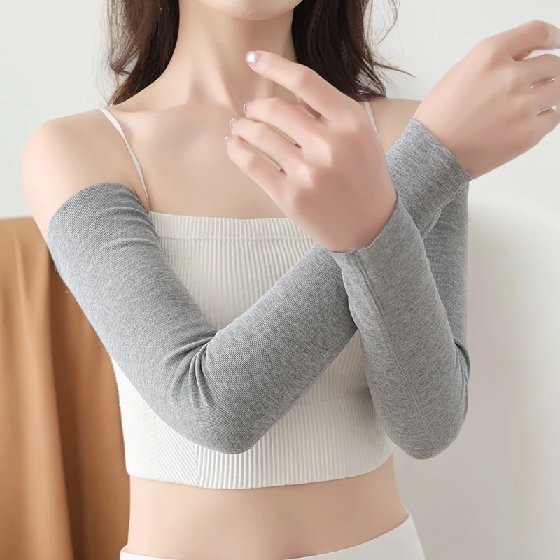 磨毛莫代尔护手臂套袖男女通用夏季空调房防寒护肘防晒护手加长
