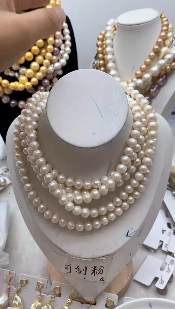 【闪购商品】淡水珍珠颈饰钛钢64