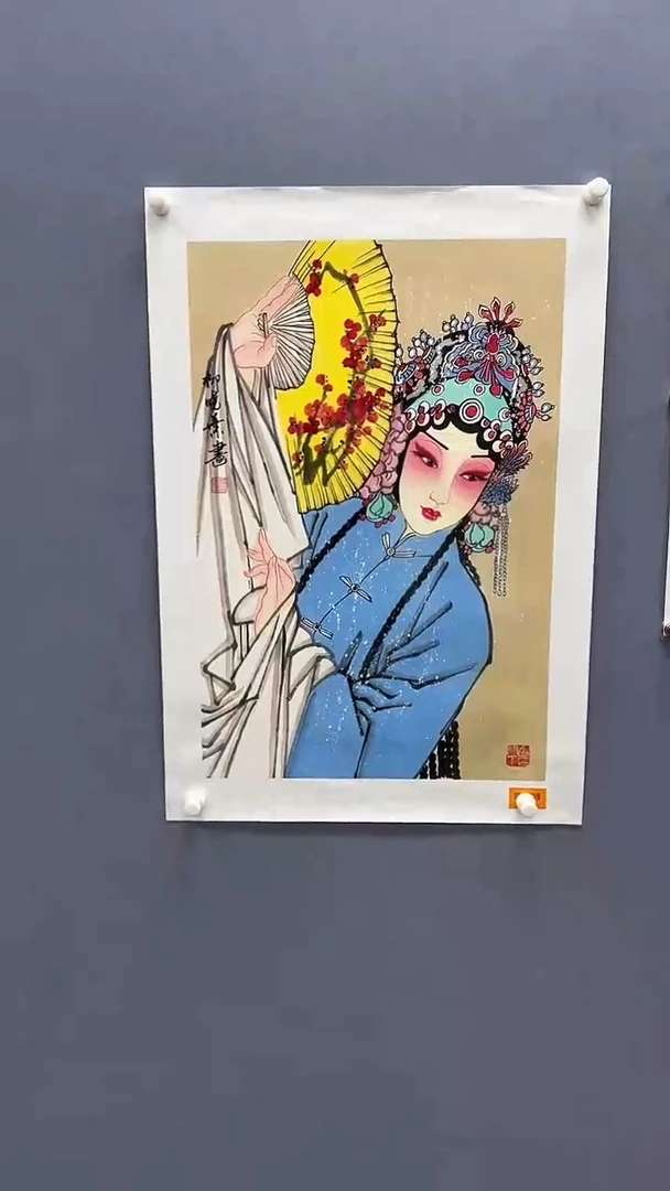 国画柳晓叶绘画3pc戏曲人物