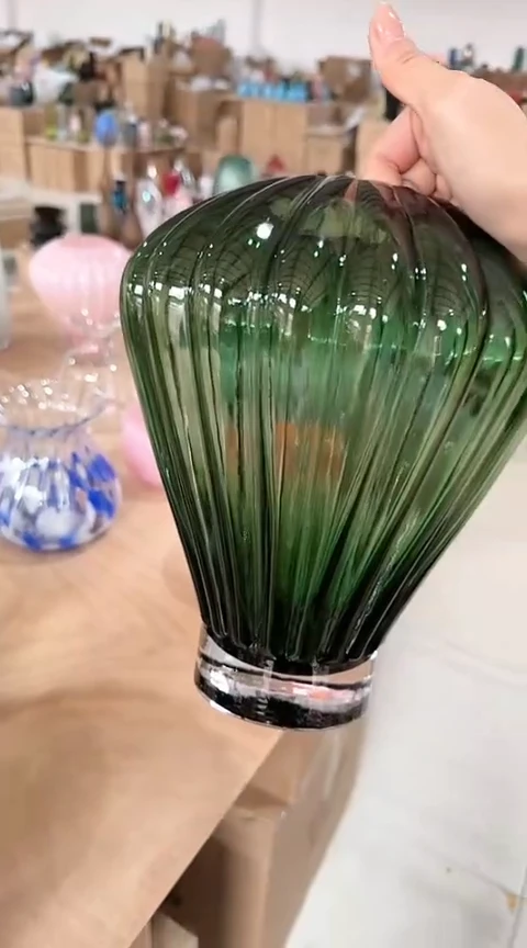 【闪购商品】玻璃绿色热气球