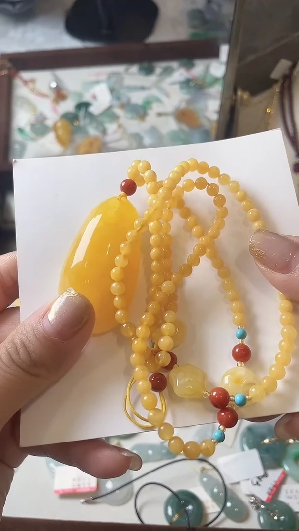 【闪购商品】蜜蜡颈饰未镶嵌项链