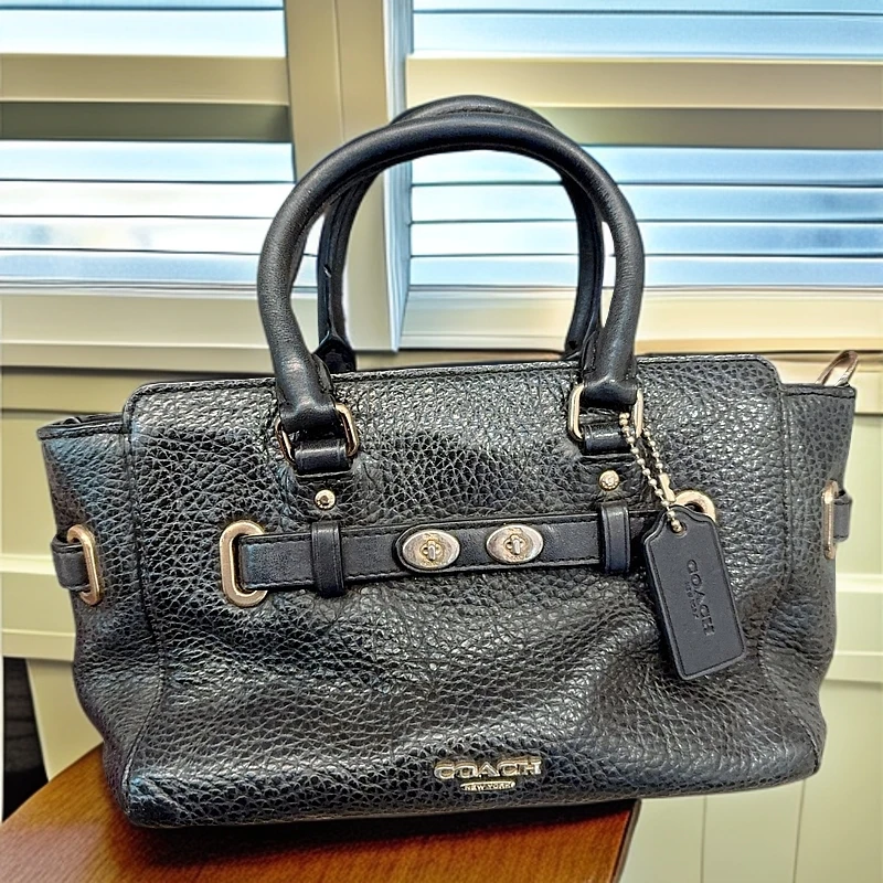 95新 COACH/蔻驰 黑色单肩包 1188 3801