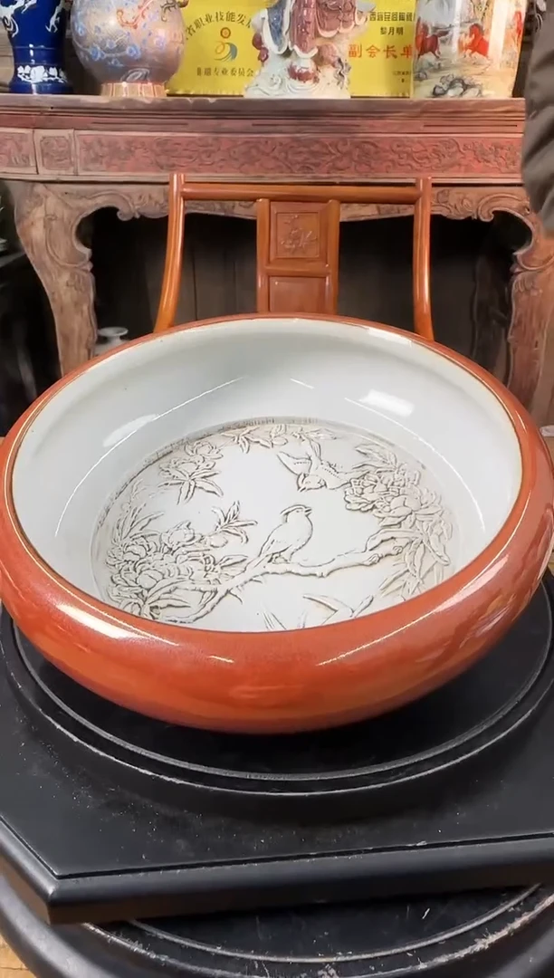 【闪购商品】摆件陶瓷 摆件 喜上眉梢 雕刻水洗