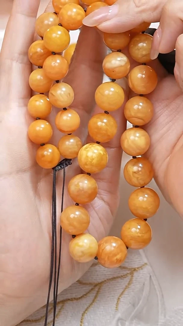 蜜蜡颈饰未镶嵌7706天然蜜蜡珠宝奇石全部保真