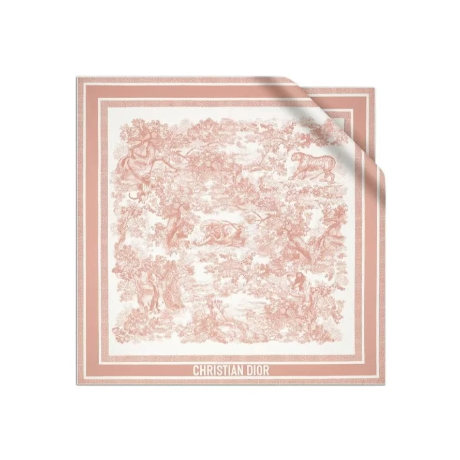 全新未使用 DIOR/迪奥 积分-188/汤/P205437502/丝巾 90×90cm