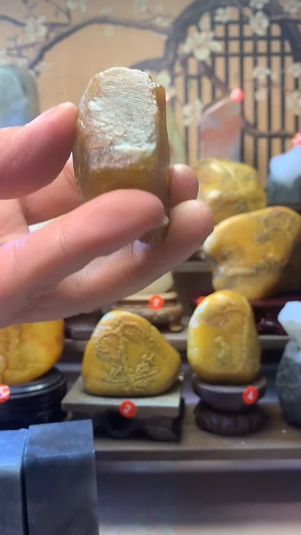 寿山石印石大*寿山石,田料溪蛋