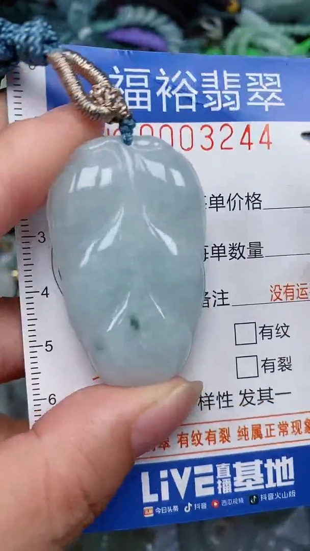翡翠未镶嵌颈饰...0003244