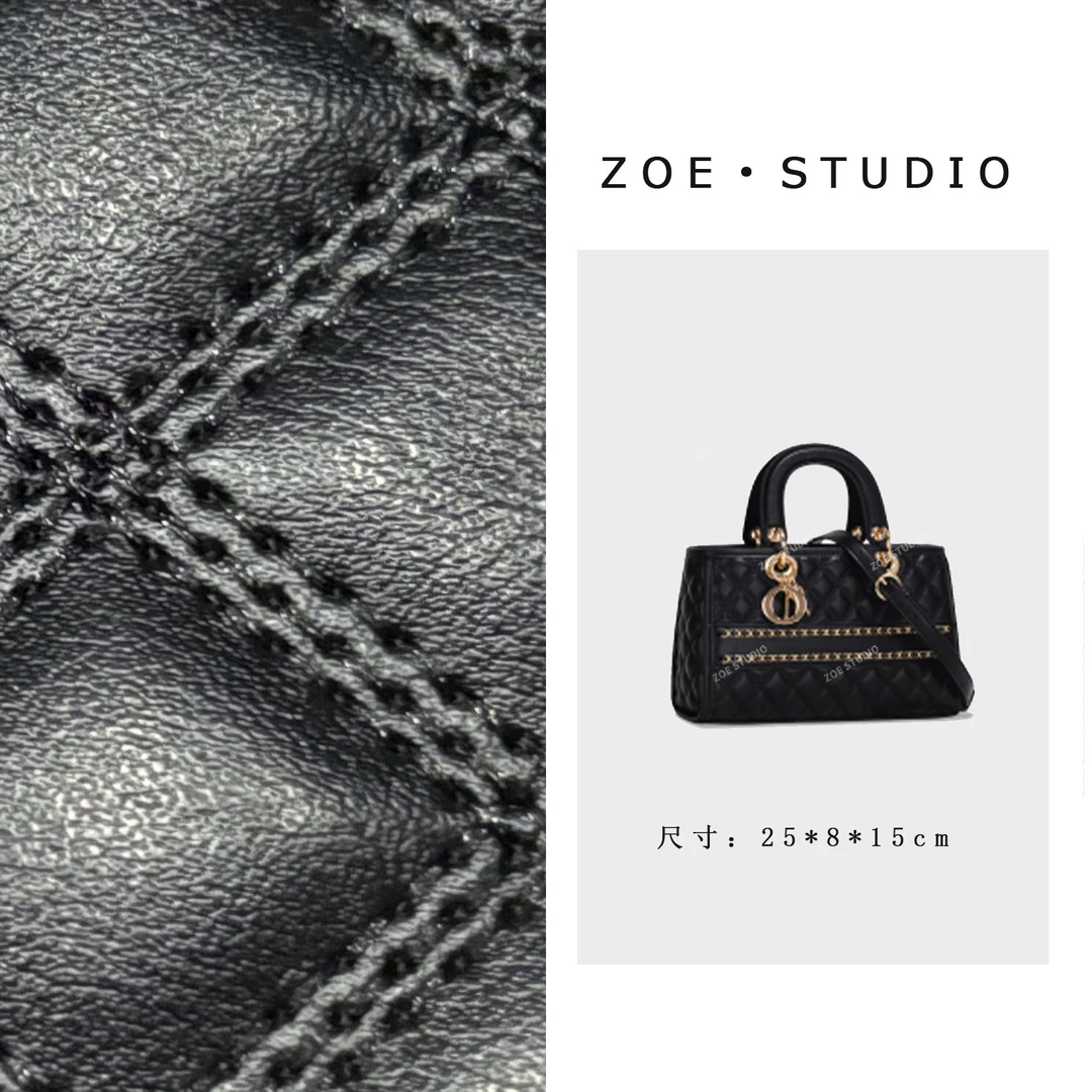 【佐伊甄选】GQ-11551-黑色轻奢时尚气质小众肩包轻奢斜挎包女包